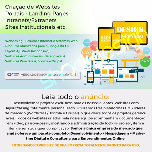 Site Empresarial Responsivo Administrável Wordpress Php