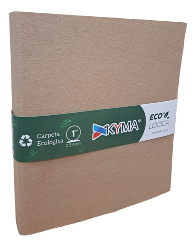 Carpeta Universitaria Carta Ecologica Reciclada 1 3 Argolla Color Kraft