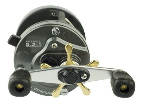 Reel rotativo Marine Sports Magna 500 derecho color negro