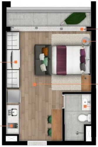 Imagem 22 de 23 de Loft Residencial Para Venda, Vila Mariana, São Paulo - Lf74. - Lf74-inc