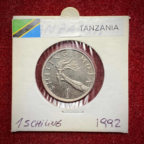 Moneda 1 Chelín Tanzania 1992 Km 22