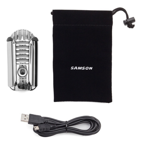 Imagem 5 de 7 de Microfone Samson Meteor Usb Condensador Cardióide Com Tripé