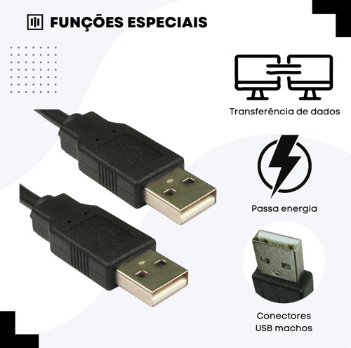 Cabo Usb 2.0 Feinier Am-am Usb-a Para Usb-b
