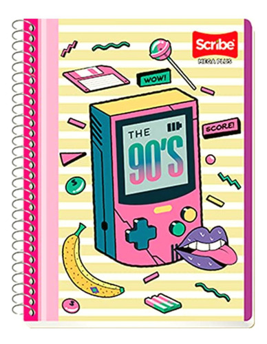 Scribe, Mega Plus, Cuaderno Francés Espiral Sencillo De