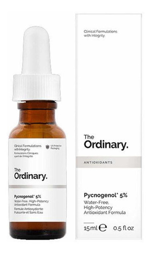 Serum The Ordinary Antioxidante Pycnogenol 5% (15ml) Momento de aplicación Día/Noche Tipo de piel Todo tipo de piel