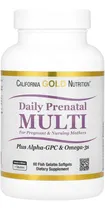 Comprar Multivitamínico Prenatal Diario California Gold 60 Cápsulas