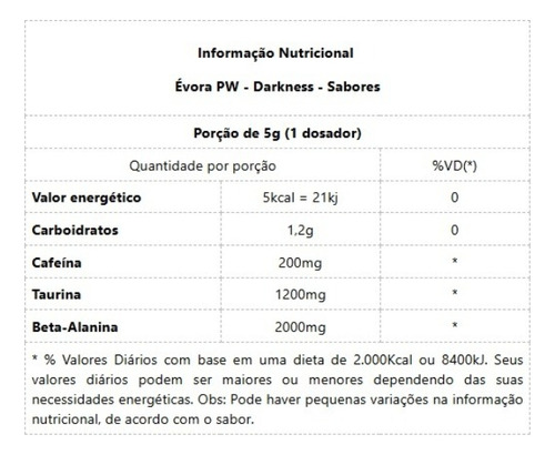 Évora Pw (150g) Darkness Pré Treino - Sabor: Maçã Verde Maçã Verde