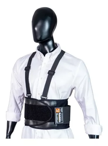 NINOMO Faja Lumbar para Hombre, Faja para Cargar Peso Hombre con Cuatro  Tiras de Soporte, Diseñado con Tirantes, Envuelve la Cintura en 360, Puede  Mejorar la Postura en el Trabajo(XXL) : 