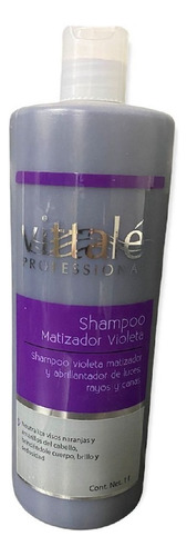 Vittalé Shampoo Matizador Violeta - Matiza Rayos Y Canas 1l