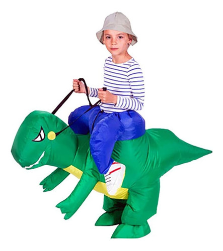 Fan De Fiesta De Cosplay De T-rex Con Un Paseo Inflable De H