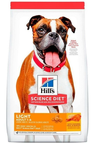 Alimento Hills Adultos 1-6 Light 30lb Perros