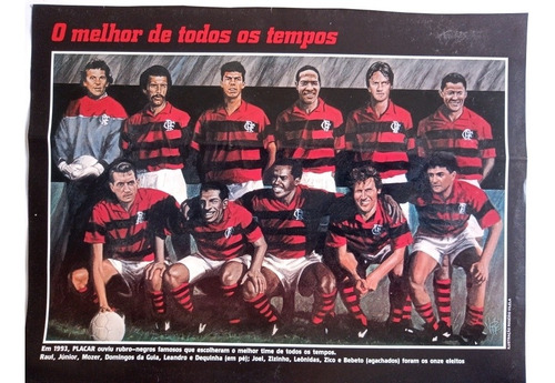 Poster Do Flamengo O Melhor De Todos Os Tempos (Usado)