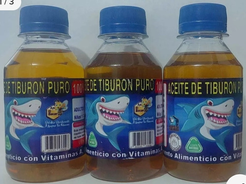 3 Unidades Aceite De Tiburón Comestibl - L a $4444
