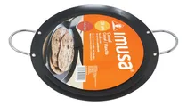 Comprar Comal Redondo Antiadherente 28 Cm Con Asas Imusa Color Negro