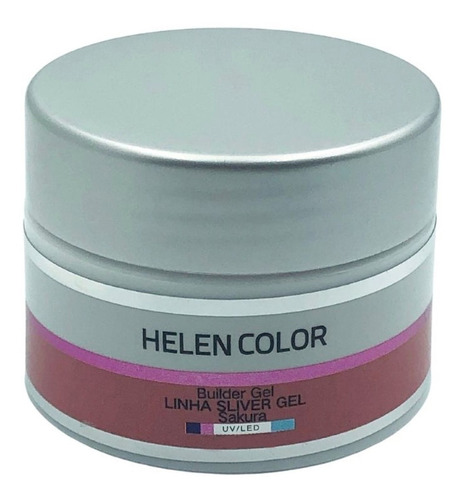 Gel Para Unhas De Gel Helen Color Silver - Pink Sakura 20g