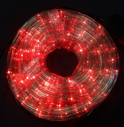 Manguera Led 10 Metros Roja Con Blanco Promocion