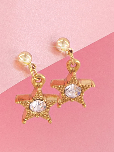 Aretes Estrella Brillante Ilusión 29107