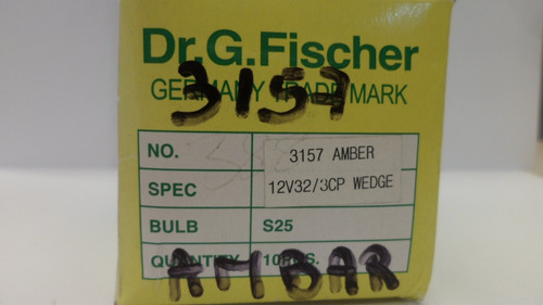 Lampara 3157 Ambar 12v 3cp 27w S25 Dr. G. Fischer E5561