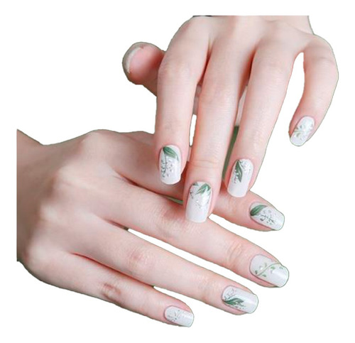 Uñas Sticker Efecto Gel Tiolla Lily Of The Valley