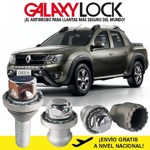 Tuercas Seguridad Renault Duster Oroch Zen Color Gris Nuevos