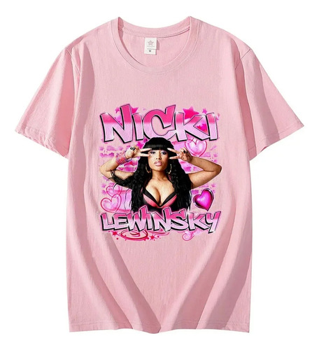 Camiseta De Manga Corta Con Estampado Nicki Lewinsky