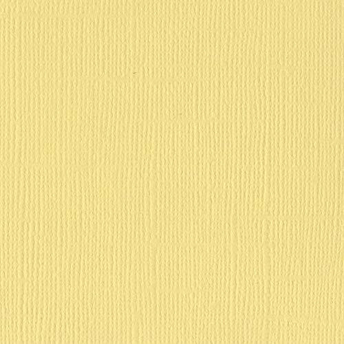 Papel Para Album Recorte Color Amarillo Pastel 11.8 X Un 25