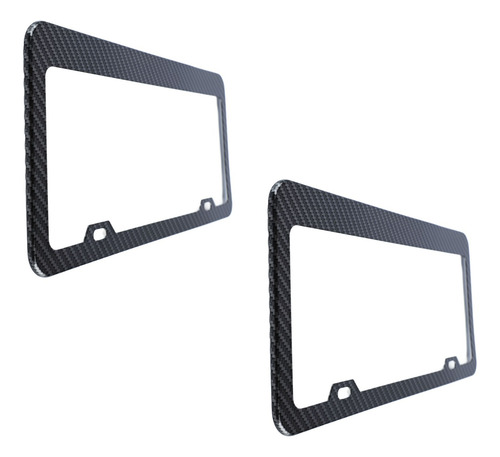 Marco De Matrícula Aluminio Universal De Alta Calidad 2pzs