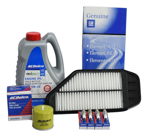Kit Afinacion Spark 2011 - 2016 Beat 2018 -2021 Acdelco 5w30