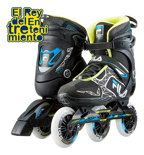 Imagen 3 de 5 de Rollers Fila Pro Ruedas 100mm Profesional Patín - El Rey