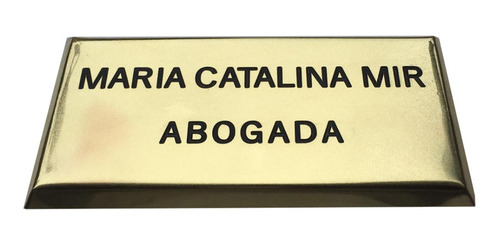Placa Grabada Profesional, Doctor, Abogado, Contador 20x10cm