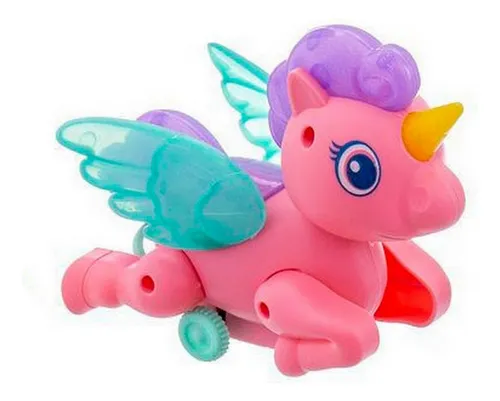 Carros De Cuerda Unicornio Pony Juguete Niñas X 4 Unidades