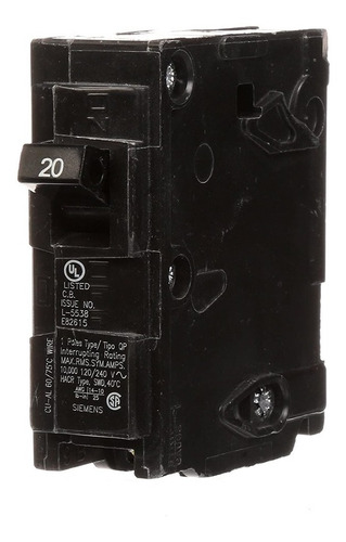 Interruptor Termomagnetico Tipo Qp 1x20amp Siemens Q120