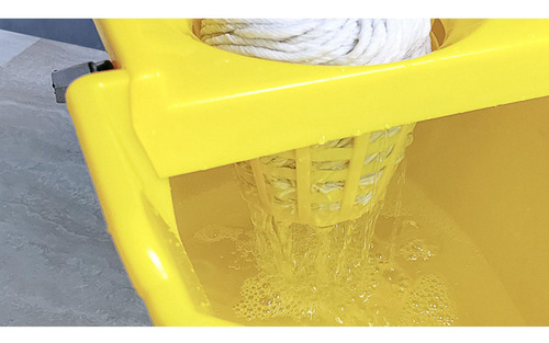 Cubo Para Fregar Con Asa, Fácil De Transportar, Con Colador
