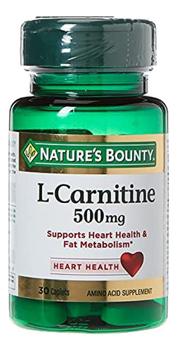 Nature's Bounty L-carnitine 500 Mg, 30 Tablets