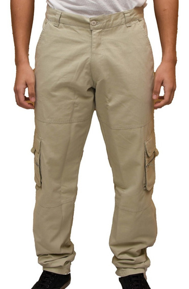 calça cargo masculina bege