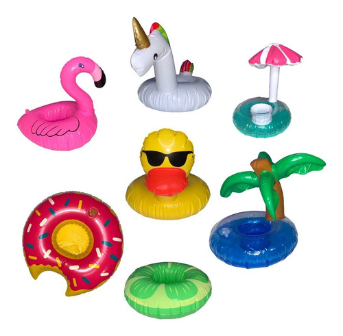 24 Inflable Salvavidas Portavaso Flotis Flotador Alberca