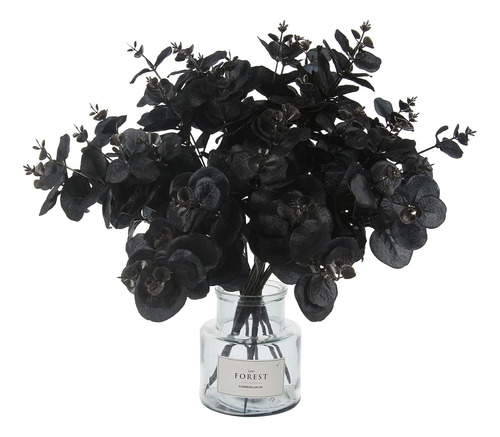 Flores Artificiales Tinsow, Eucalipto Negro, Para Halloween