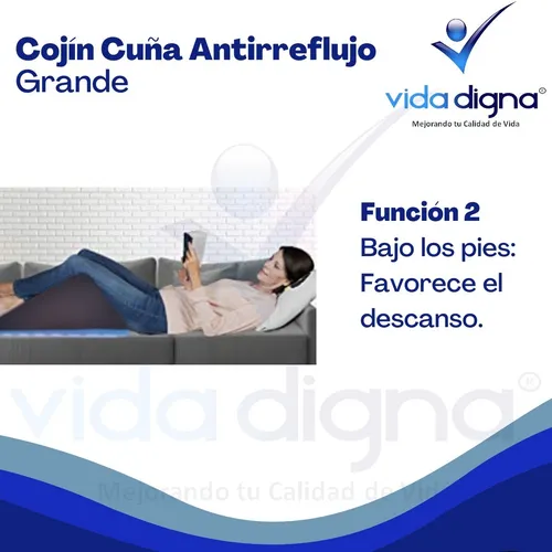 Almohada Cojin Tipo Cuña Antireflujo Respaldo Adulto Grande - $ 899