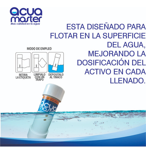 Cartucho Antisarro Para Depositos De Agua Cap. 450 A 1100lts