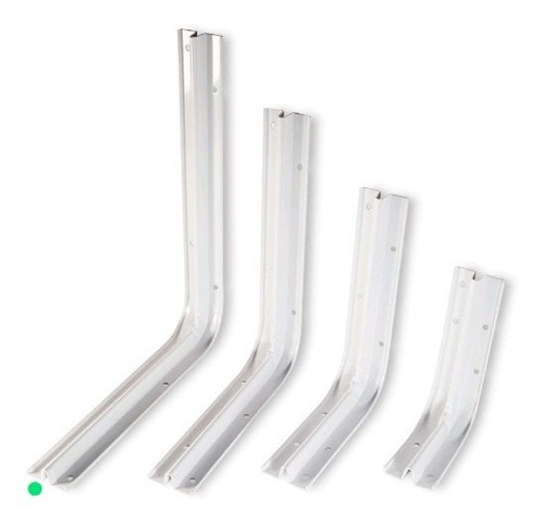 Set 2 Soporte Escuadra Repisa Fijo Blanco Reforzado 25x30cm