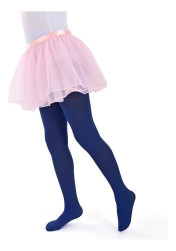 Mallas De Niña Nylon Para Ballet Camelia 6 Piezas Azul Marino 7/9