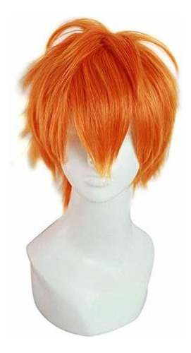 Bleach Kurosaki Ichigo Traje Corto Naranja Partido Cospl