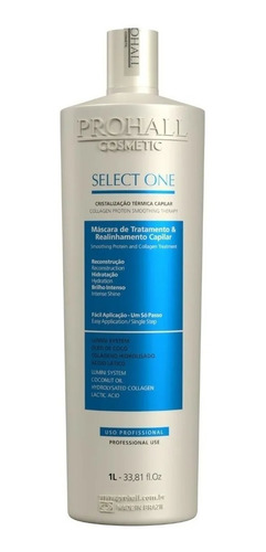 Escova Progressiva Prohall Select One Sem Formol 1l Liso