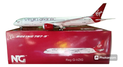 Avion Boeing 787-9 De Virgin Atlantic G-vzig Escala 1:400 
