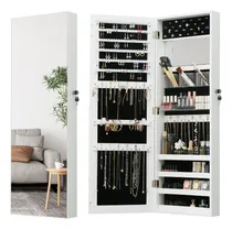 Comprar Organizador Mural Joyas Espejo Caja Madera 110cm Práctico