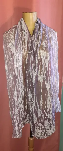 Chalina Nude Tornasolada.cien % Rayon De La India.medidas. (Usado)