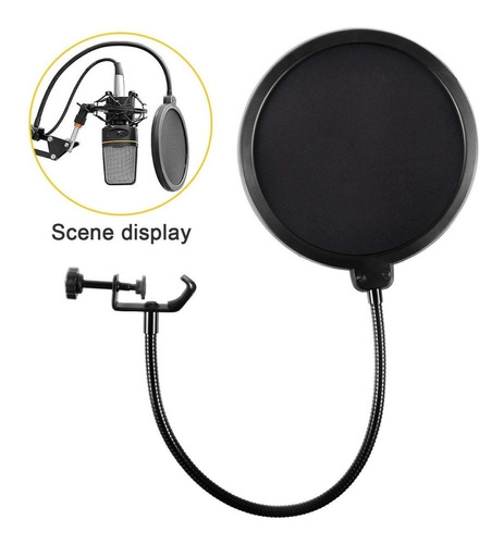 Pop Shield Pop Filter Ms15 Para Microfone + Nf