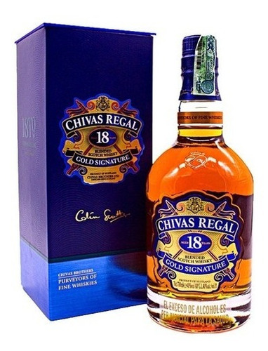 Whisky Chivas Regal 18 Años - G - Ml A $286