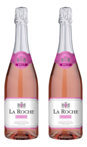Espumante Francês La Roche Brut Rosé Kit C/2 Garrafas 750ml