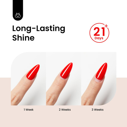Esmalte Transparente En Gel Top Coat De Larga Duracion 15 Ml 15ml No Wipe Top Coat